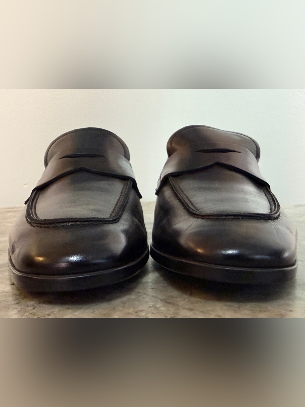 TOM FORD LEATHER PENNY LOAFER SLPIPPER DRESS SHOES 9 BLACK  $1800 MOCCASIN - Picture 9 of 13